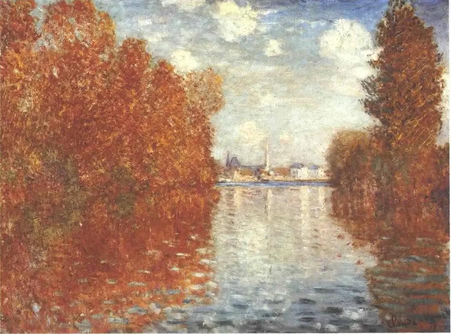 Efeito outono em Argenteuil W290 - Claude Monet