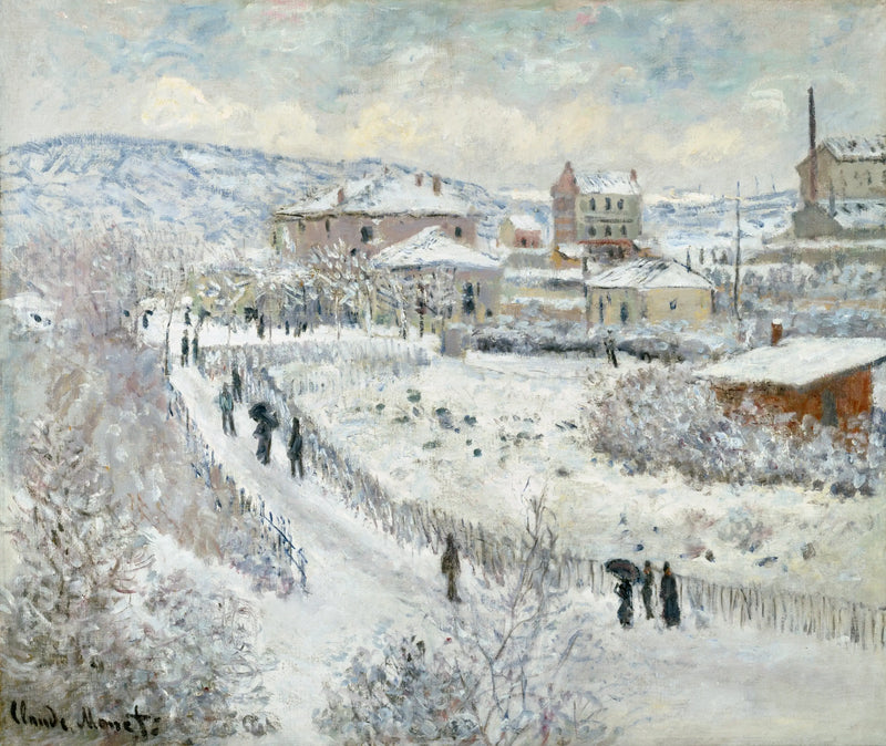 Efeito de neve em ArgenteuilAlternate - Claude Monet