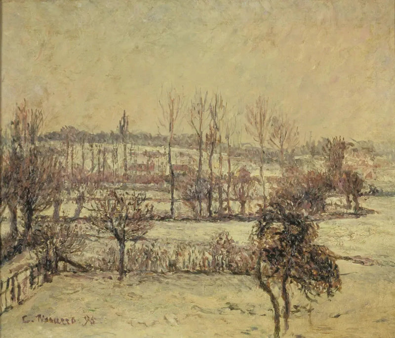 Efeito de neve em Éragny - Camille Pissarro