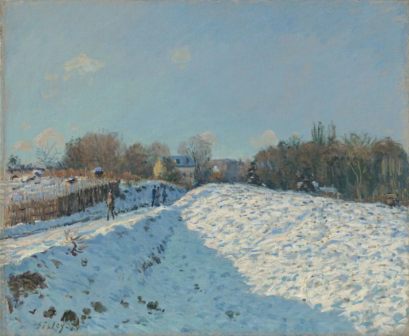 Efeito de neve em Louveciennes - Alfred Sisley