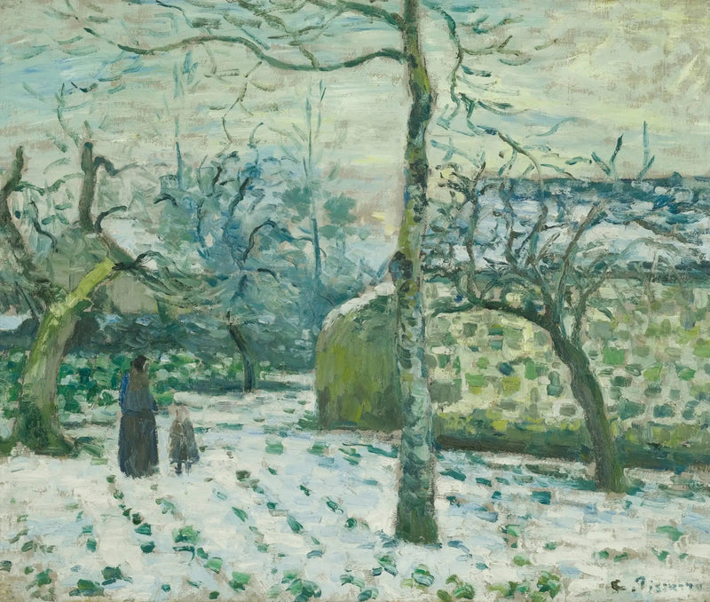 Efeito de neve em Montfoucault - Camille Pissarro