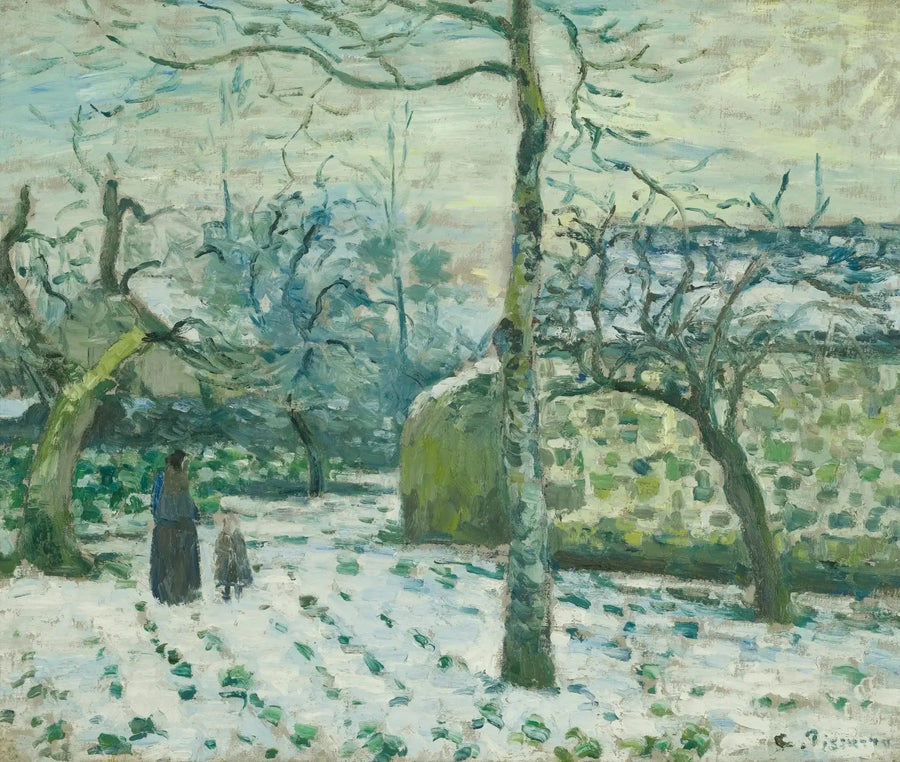 Efeito de neve em Montfoucault - Camille Pissarro