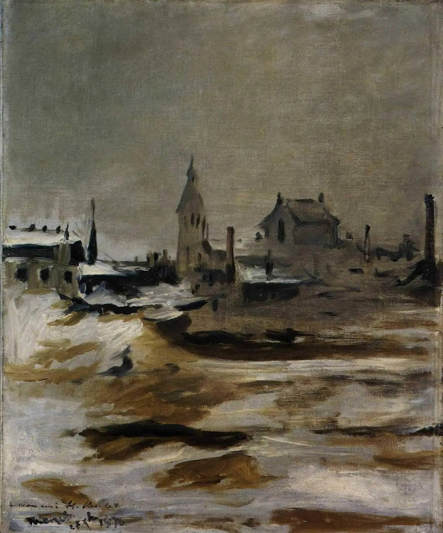 Efeito de neve em Petit-Montrouge - Édouard Manet