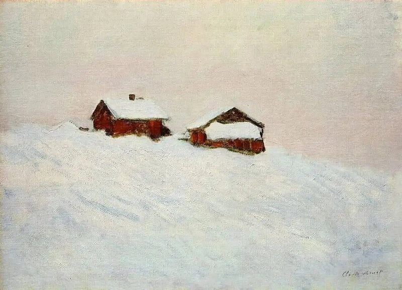 Efeito de neve em Vétheuil - Claude Monet
