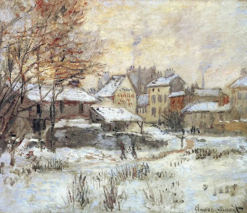 Efeito de neve, pôr do sol - Claude Monet