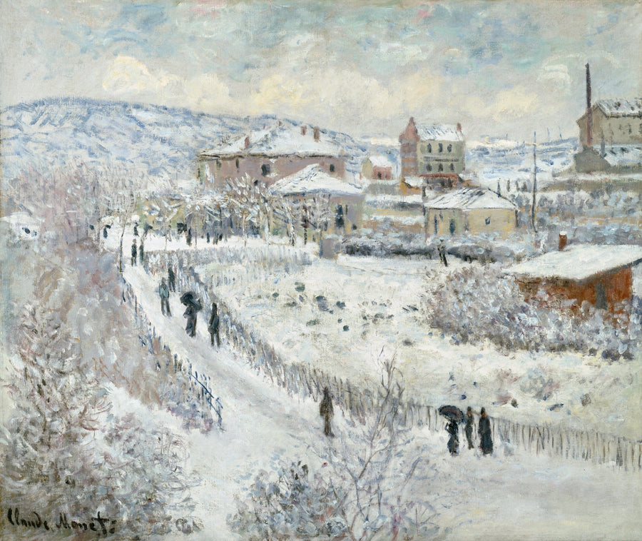 Efeito de neve em Argenteuil W358 - Claude Monet