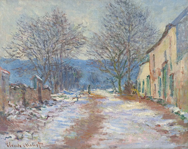 Efeito de neve em Limetz W1056 - Claude Monet