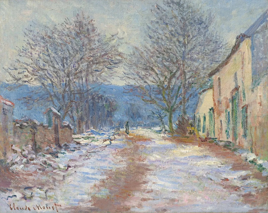 Efeito de neve em Limetz W1056 - Claude Monet