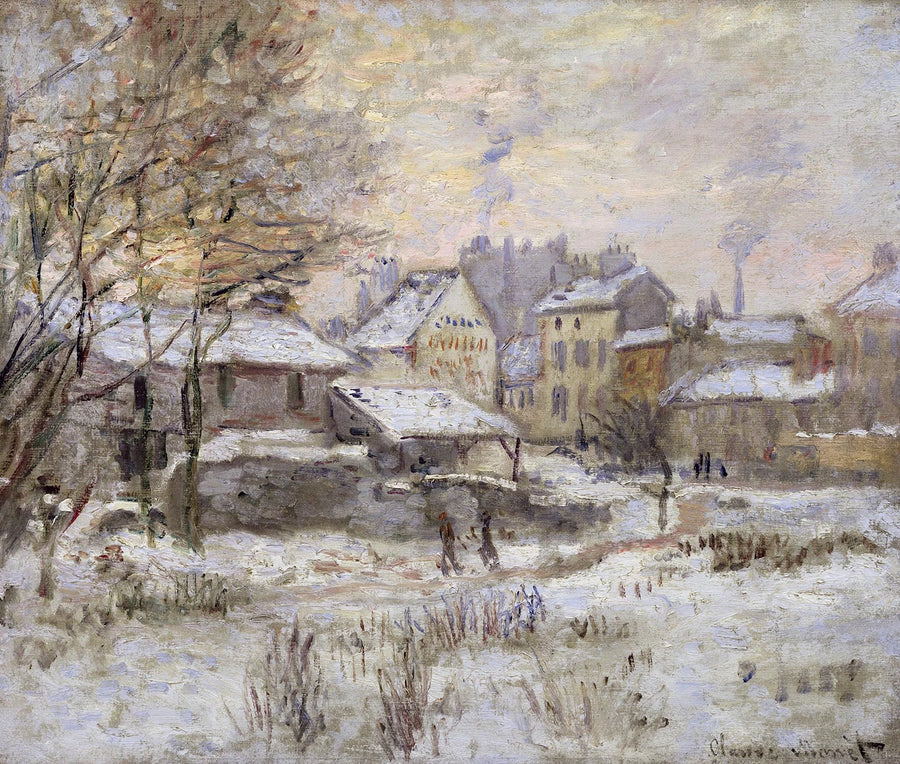 Efeito de neve, pôr do sol W362 - Claude Monet
