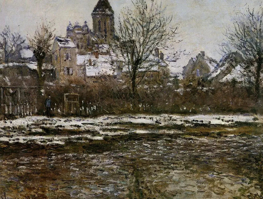 Efeito de neve em Vétheuil W506 - Claude Monet