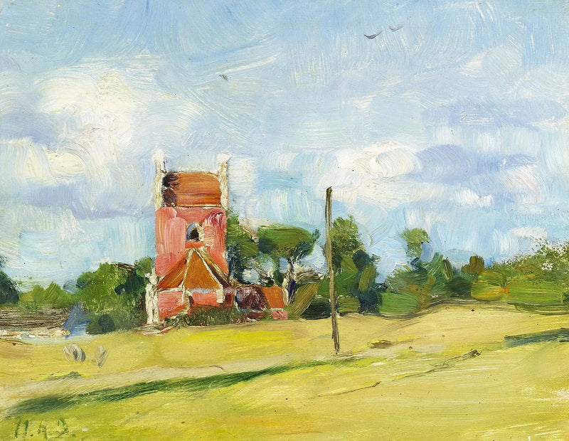 Igreja de Byrum na ilha de Læsø, na Dinamarca. - H. A. Brendekilde