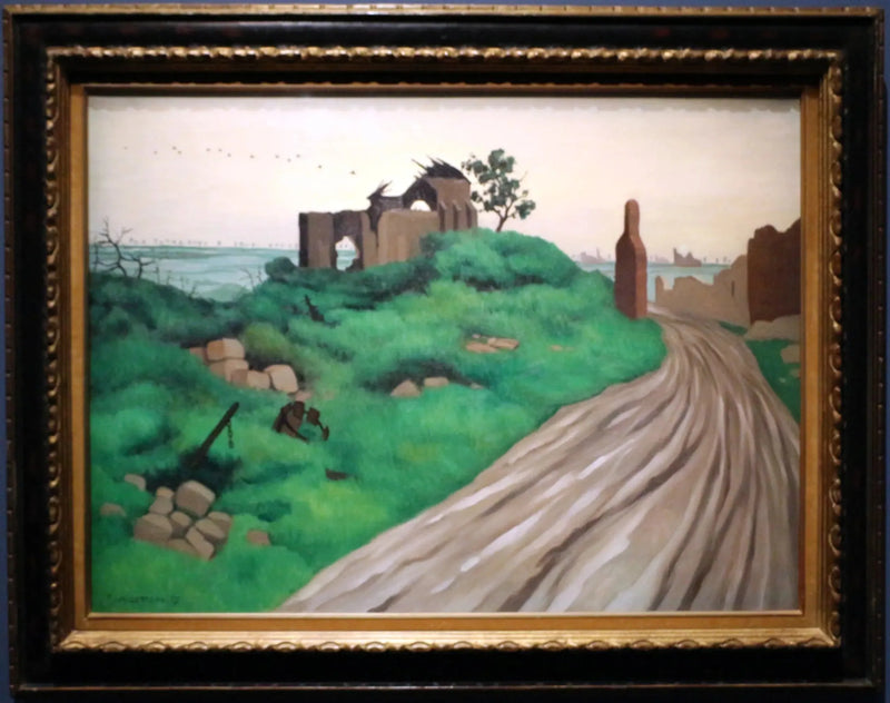 Igreja dos Hurlus em ruínas - Félix Vallotton