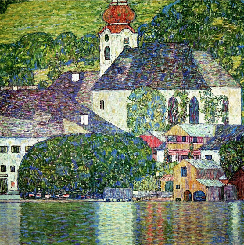 Igreja de Unterach no Attersee - Gustav Klimt