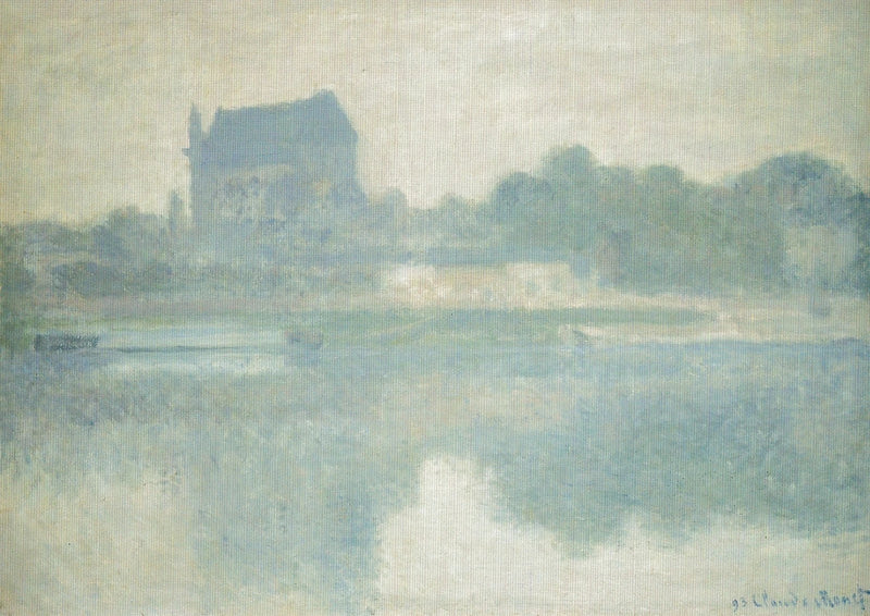 A Igreja de Vernon, nevoeiro W1391 - Claude Monet