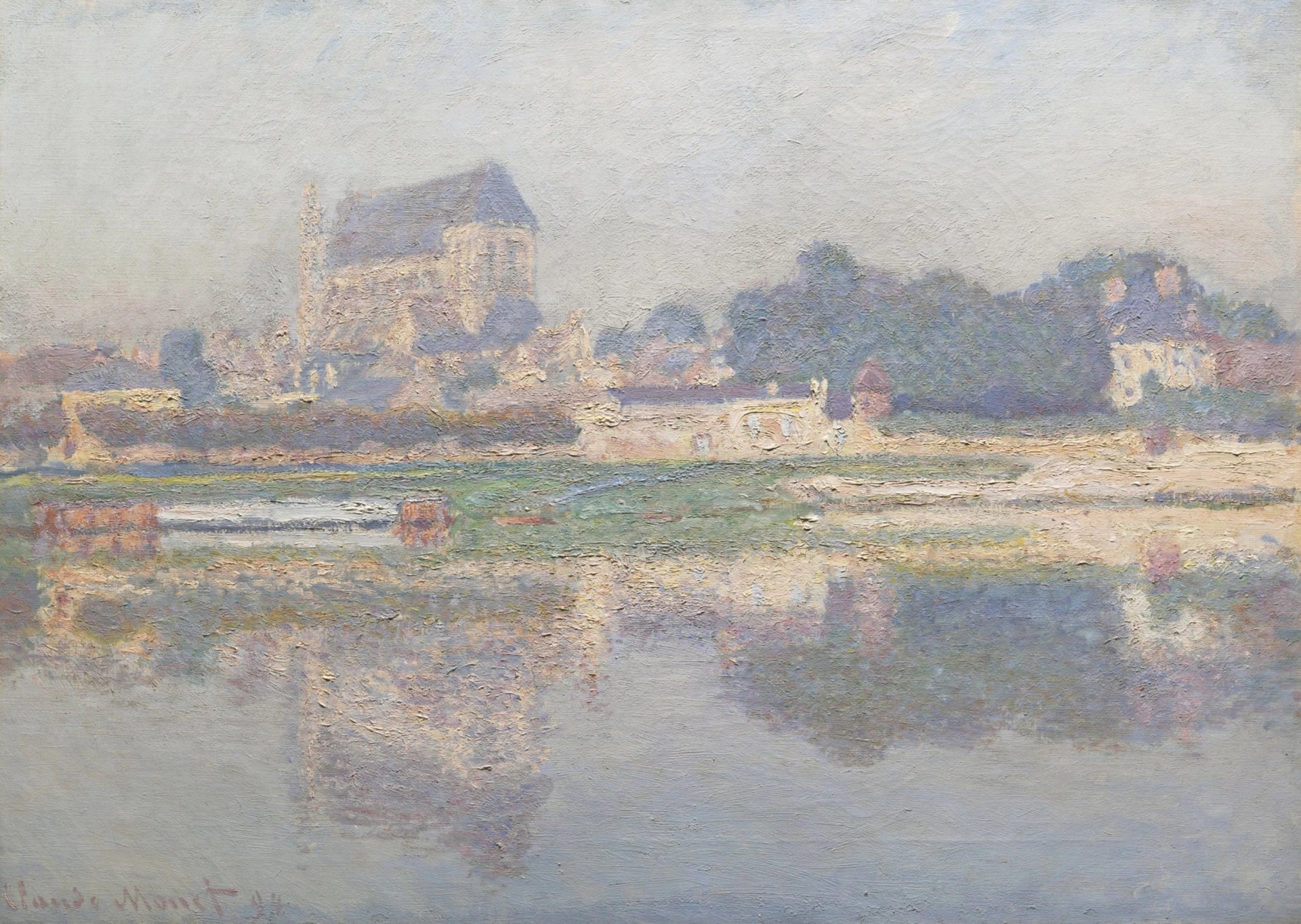 Église de Vernon, soleil de Claude Monet, 1894 – collection privée, Wildenstein 1387