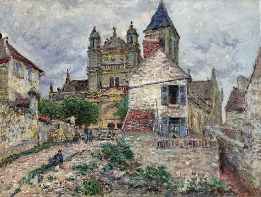 A Igreja de Vétheuil W473 - Claude Monet