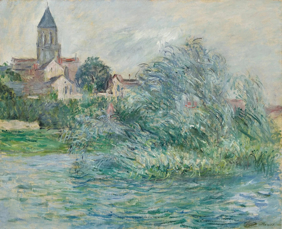 A Igreja em Vétheuil W697 - Claude Monet