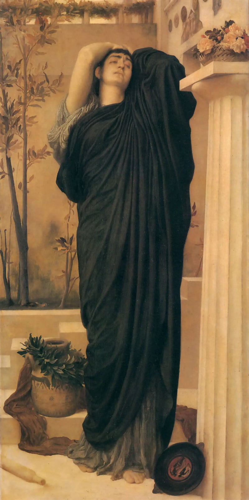 Electra no túmulo de Agamenon - Frederic Leighton