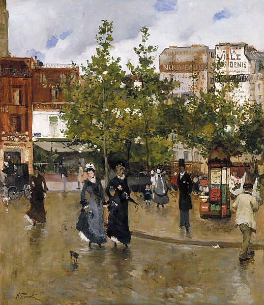 Elegantes na Place Clichy - Norbert Gœneutte