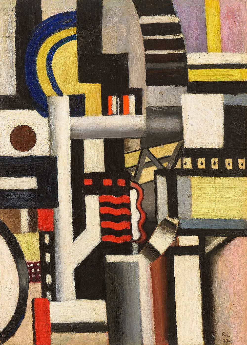 Éléments mécaniques - Fernand Léger image 1 copie peinte à la main à l’huile