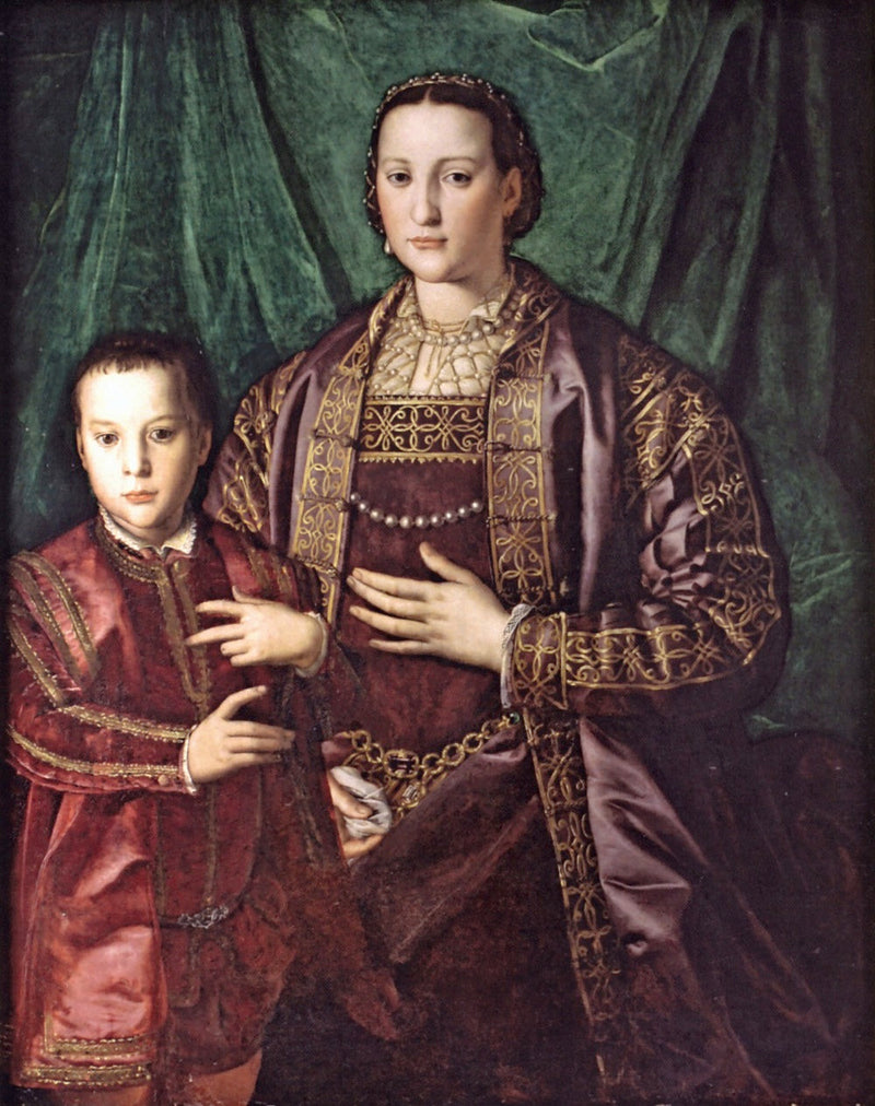 Eleonora di Toledo com seu filho Francesco - Bronzino