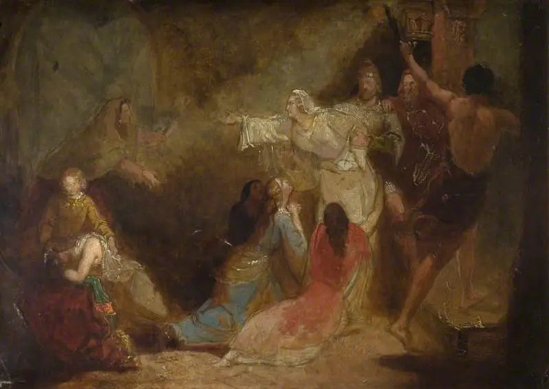 Elgiva capturada por ordem do arcebispo Odon - John Everett Millais