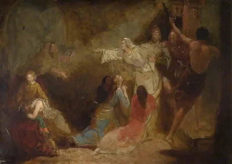 Elgiva capturada por ordem do arcebispo Odon - John Everett Millais