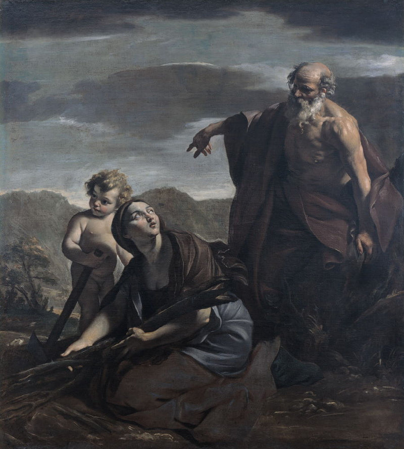 Élie e a viúva de Sarepta - Giovanni Lanfranco