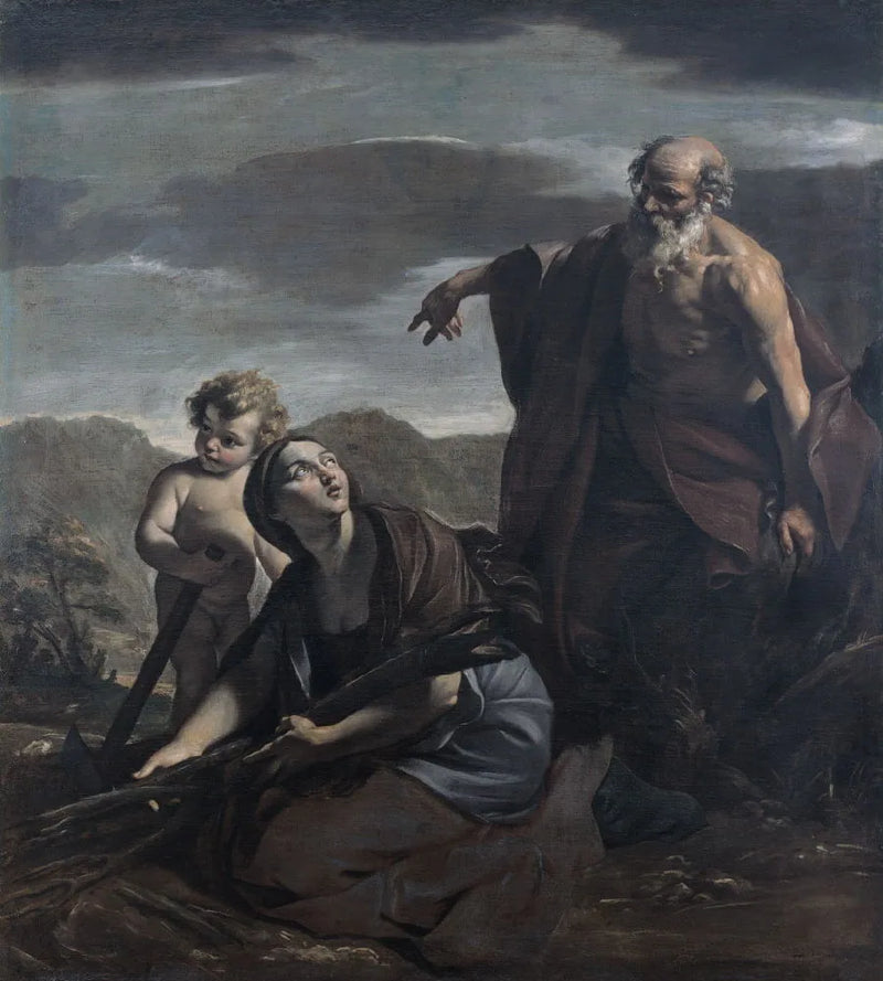 Élie e a viúva de Sarepta - Giovanni Lanfranco