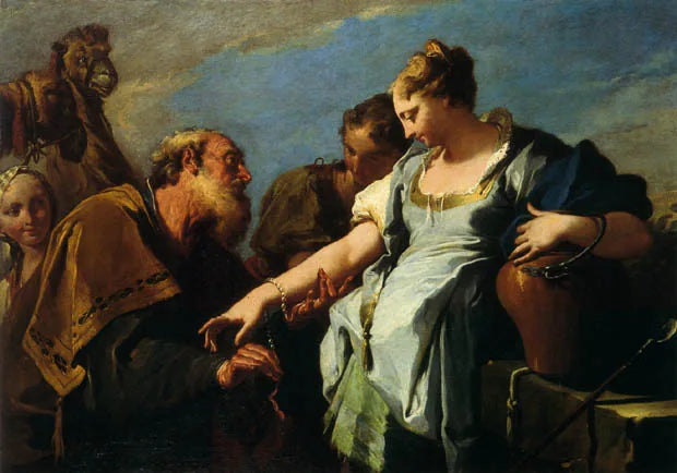 Éliézer e Rebeca - Giovanni Battista Pittoni