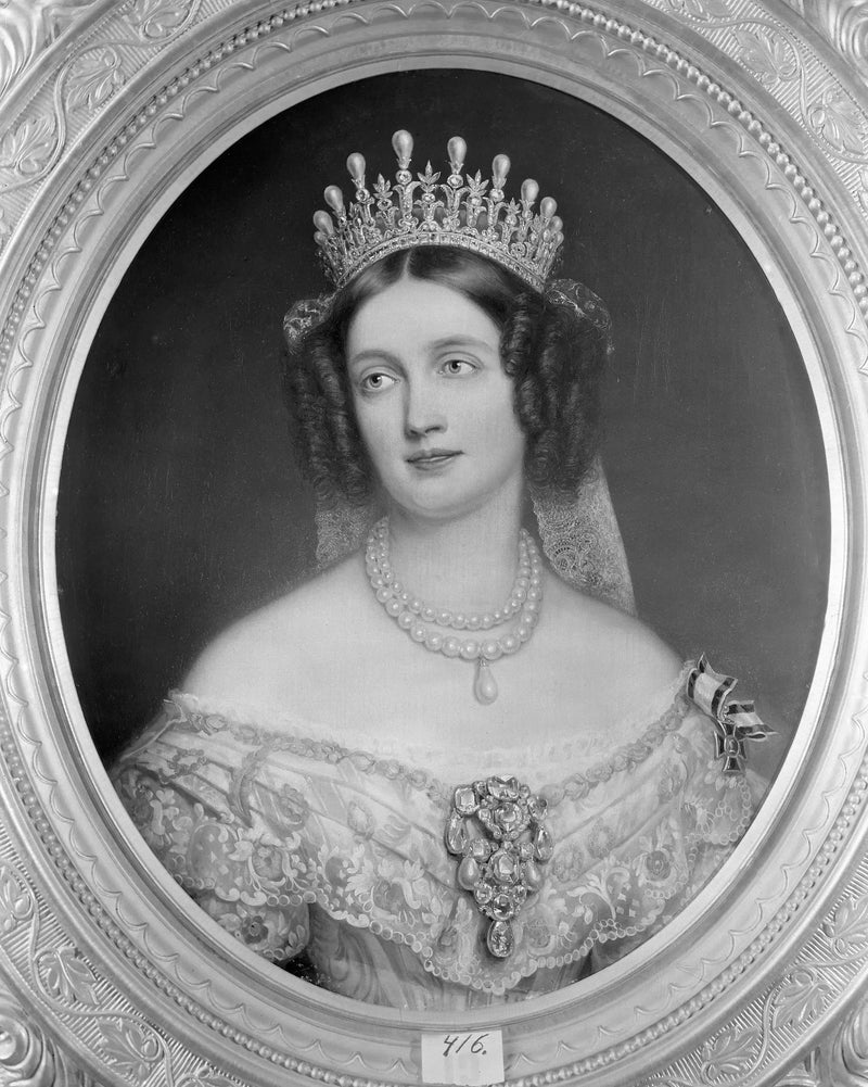 Elisabet (1801-1873), mãe de Preussen, princesa da Baviera, fundadora do rei Fredrik Vilhelm IV - Joseph Karl Stieler