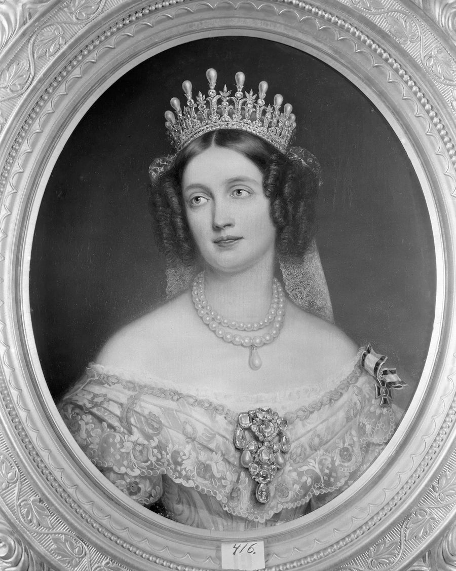Elisabet (1801-1873), mãe de Preussen, princesa da Baviera, fundadora do rei Fredrik Vilhelm IV - Joseph Karl Stieler