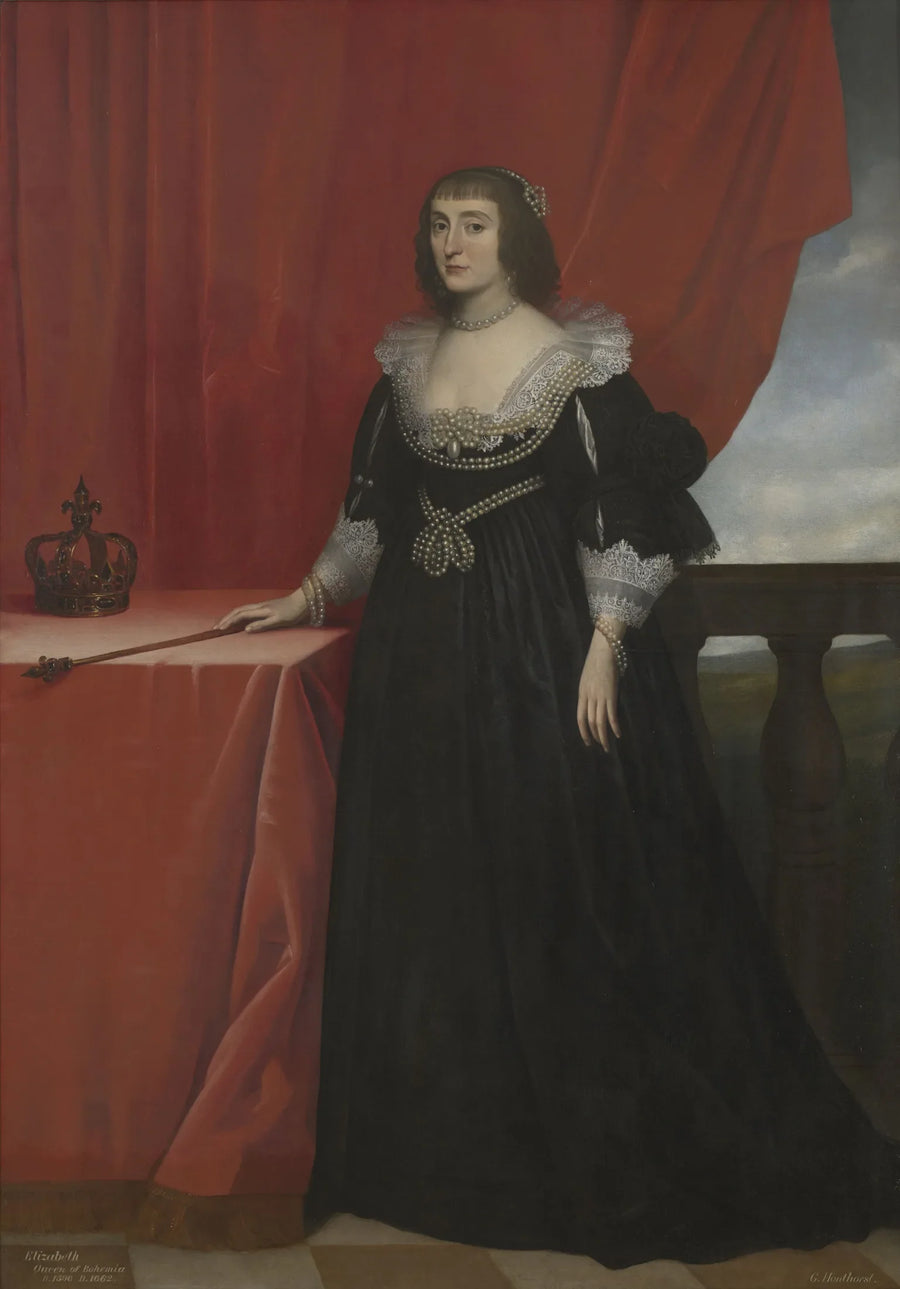 Elisabeth, rainha da Boêmia (1596–1662), a « rainha do inverno » - Gerrit van Honthorst