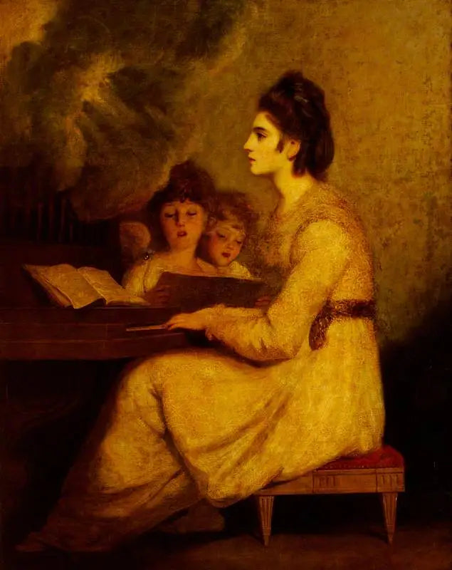 Elizabeth Linley (1754–1792), Mme Richard Brinsley Sheridan no papel de Santa Cecília - Joshua Reynolds