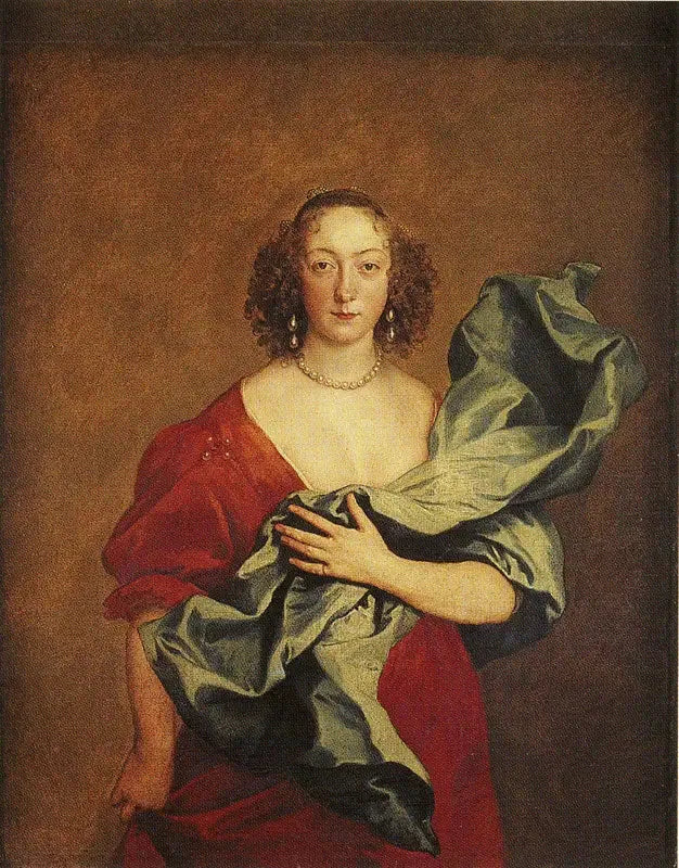 Elizabeth (nascida Brydges), condessa de Castlehaven (1619-1678) - Antoine van Dyck