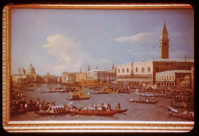 Embarque do Doge de Veneza, para a cerimônia de casamento do Adriático - Canaletto
