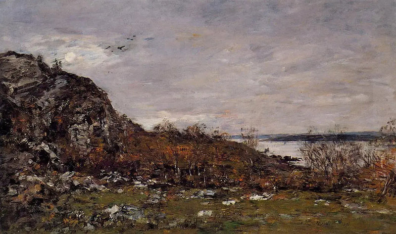 Embocadura do Elorn nos arredores de Brest - Eugène Boudin