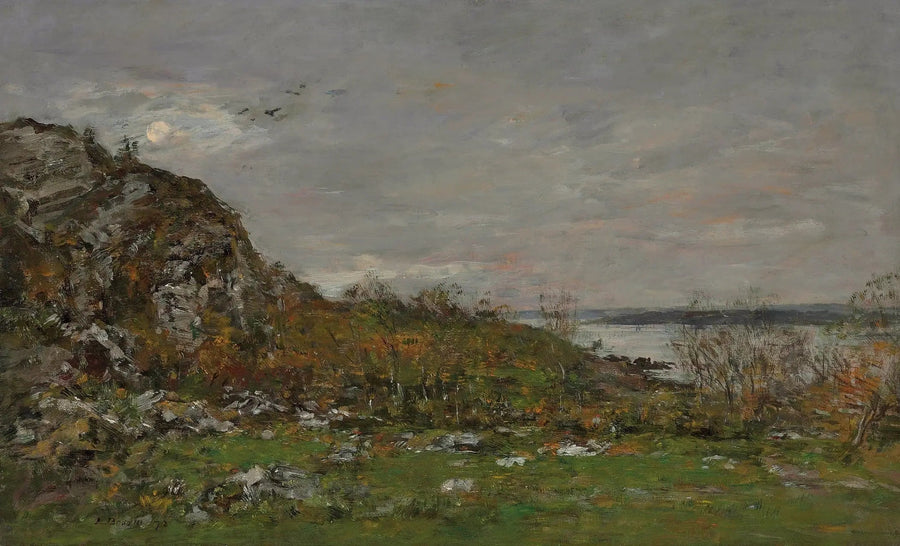 Embocadura do Elorn nos arredores de Brest - Eugène Boudin