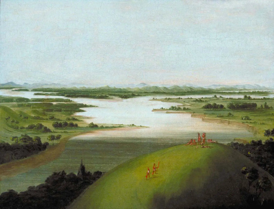 Bocal do rio Platte, a 900 milhas acima de Saint-Louis - George Catlin