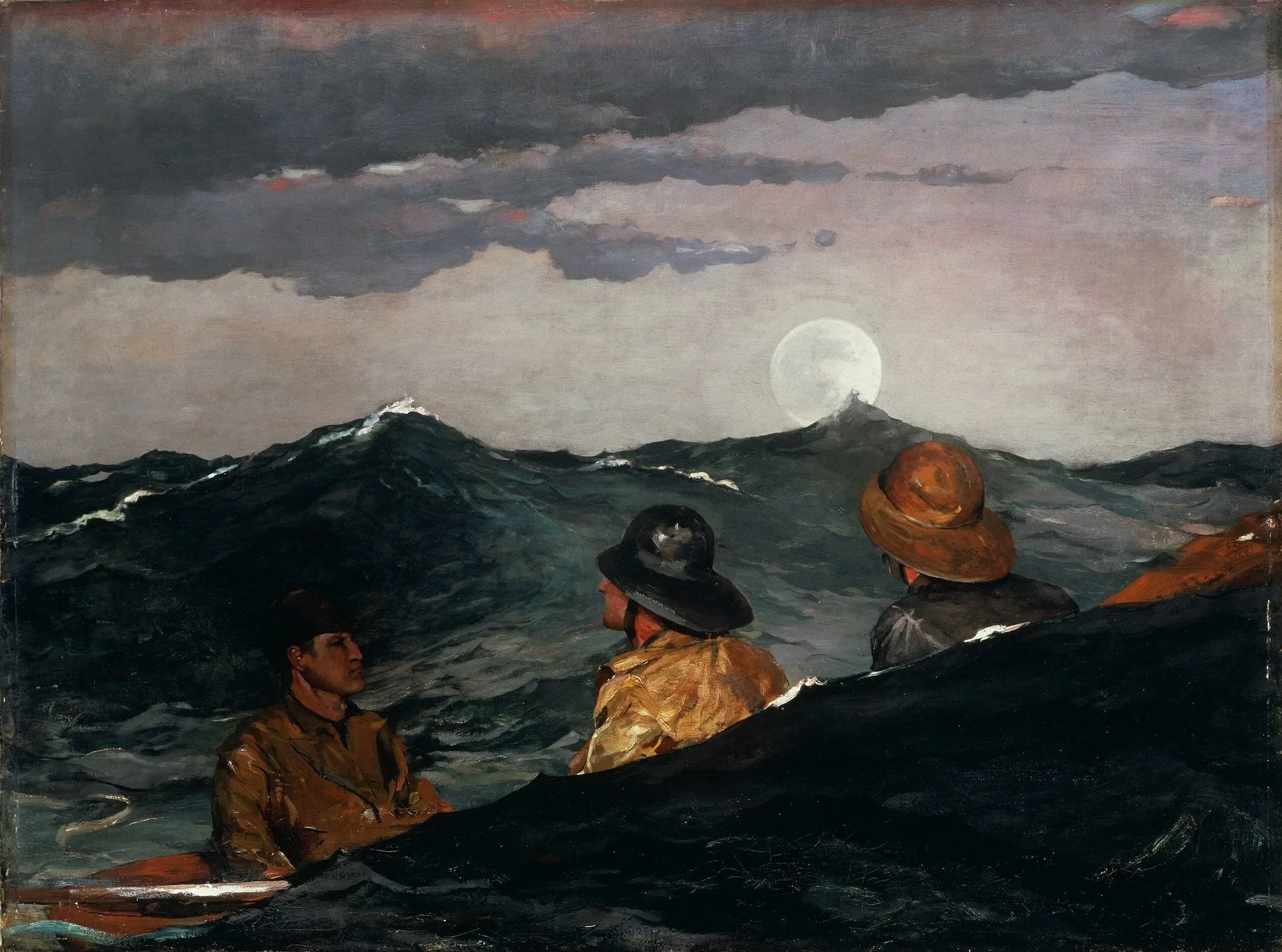 Embrasser la lune - Winslow Homer image 1 copie de tableau peinte à la main