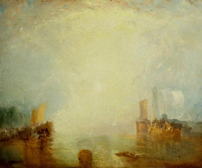 Emigrantes Embarcando em Margate - J. M. W. Turner