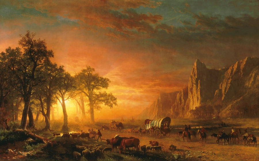 Emigrantes atravessando as planícies - Albert Bierstadt