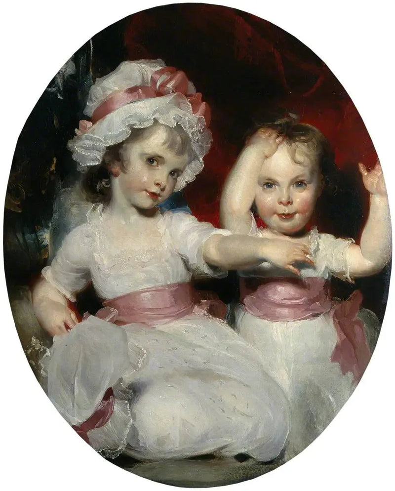 Emily e Harriet Lamb crianças - Thomas Lawrence