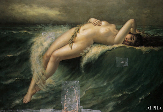 Emportée Par La Crête De La Vague - Guillaume Seignac - Reproductions de tableaux et peintures haut de gamme