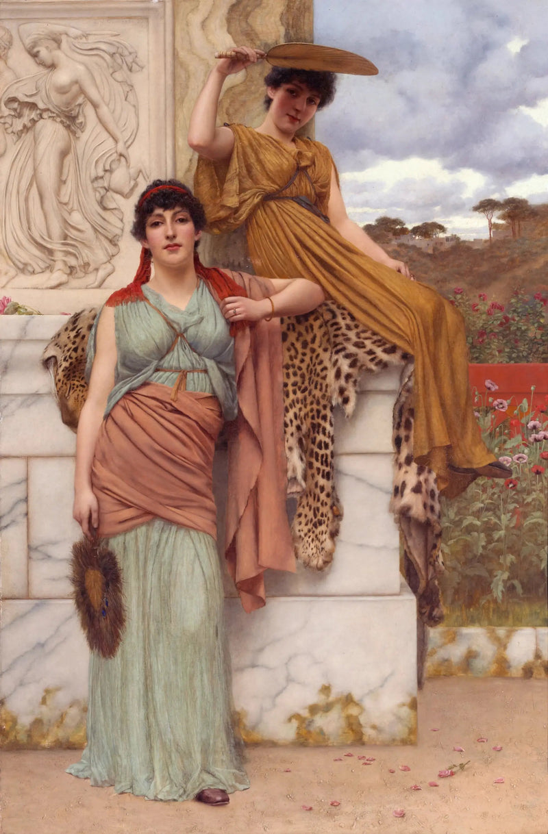 Enquanto aguarda a procissão - John William Godward