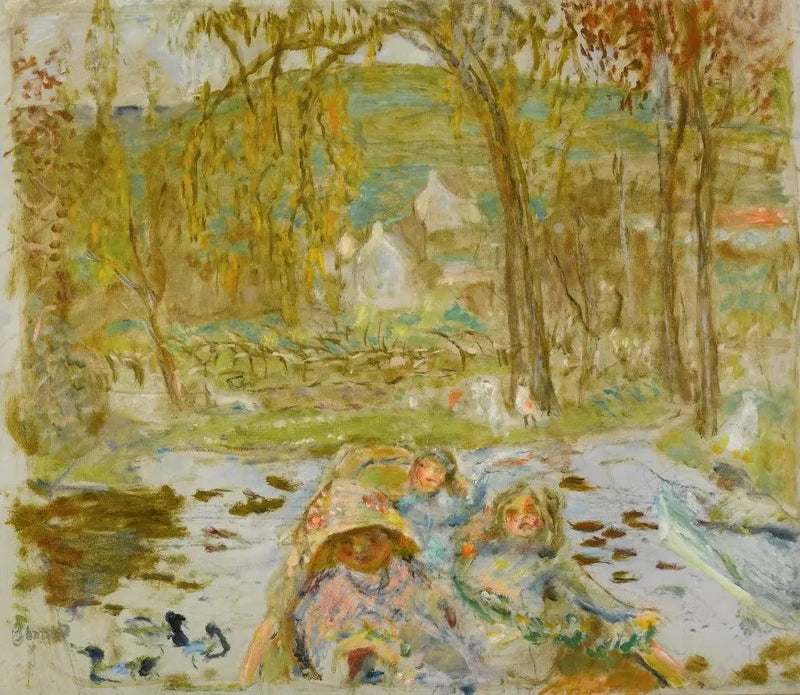 Em barco - Pierre Bonnard