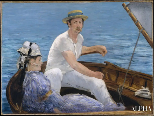 En bateau - Edouard Manet - Reproductions de tableaux et peintures haut de gamme