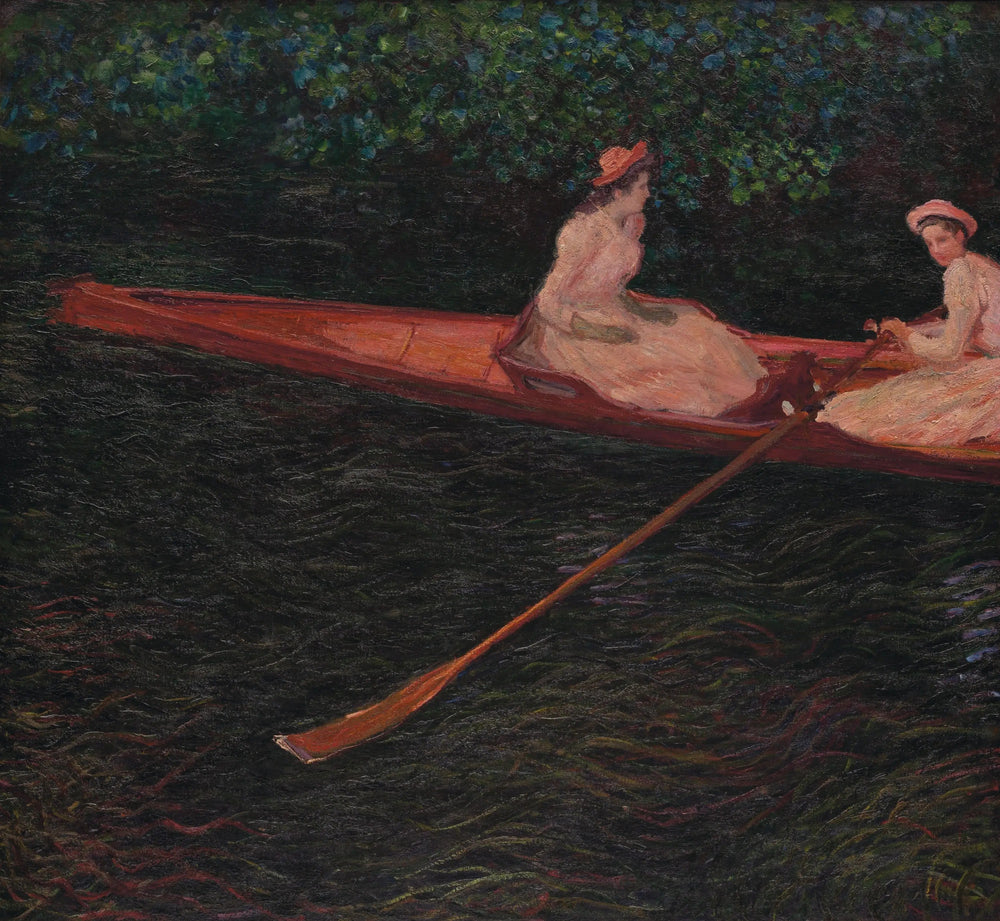 Reproduction du tableau « En canot sur l'Epte - Claude Monet » par Alpha Reproduction en peinture à l’huile