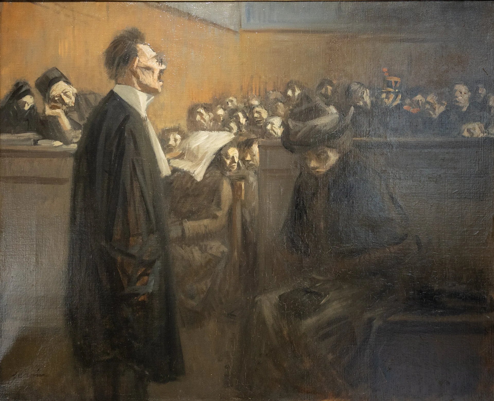 En correctionnelle - Jean-Louis Forain image 1 tableau peint à l’huile sur toile
