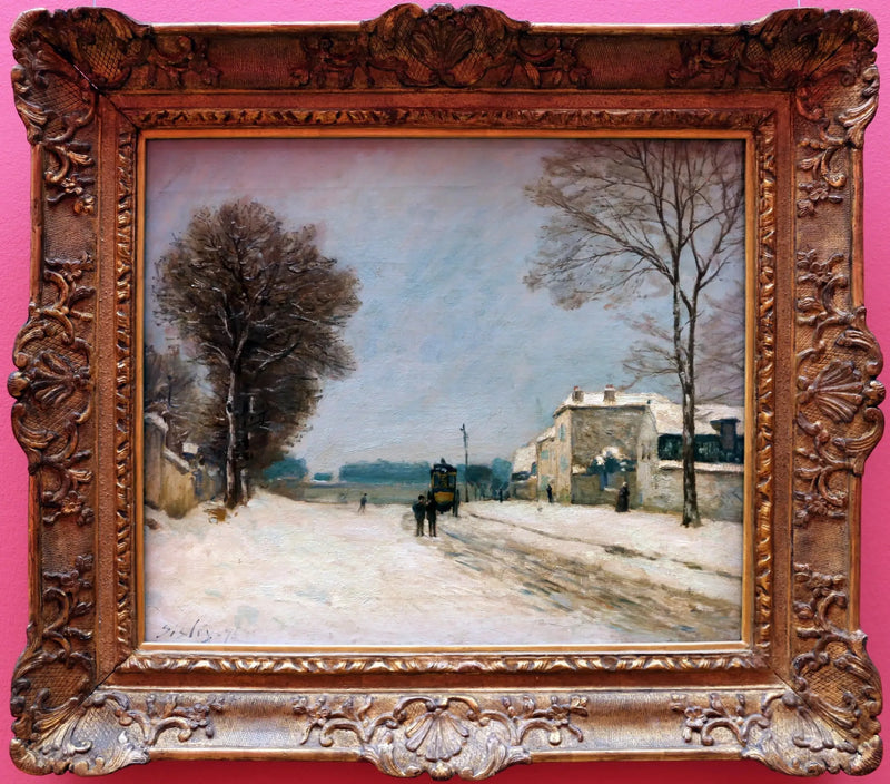 No inverno, efeito de neve - Alfred Sisley